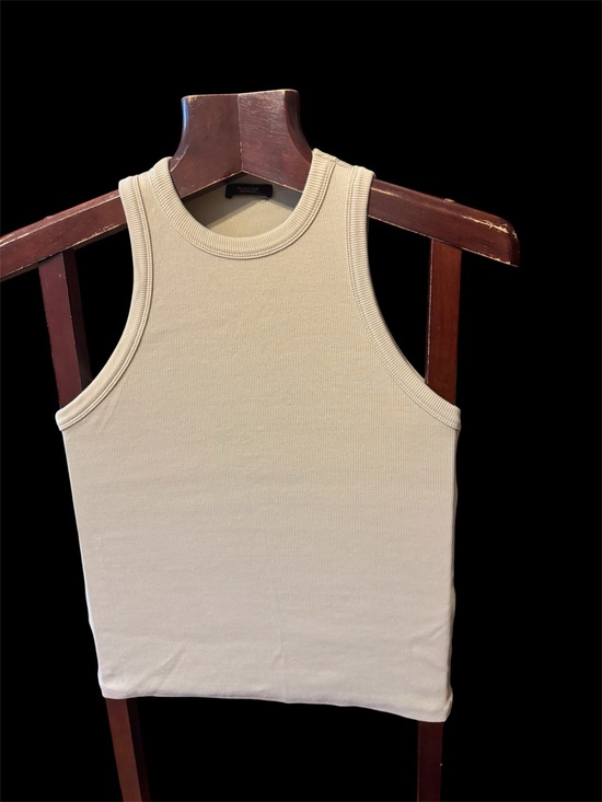 Massimo Dutti Tops - Massimo Dutti Beige Ribbed Crewneck Tank brand new size L